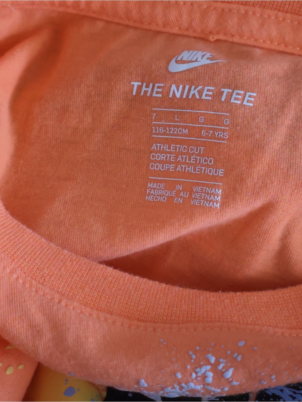 Nike Kids' Orange Graphic Tee - Picture 4 of 5